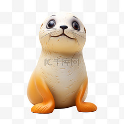 保护海豹图片_海豹可爱海豹3D动物模型动物宠物