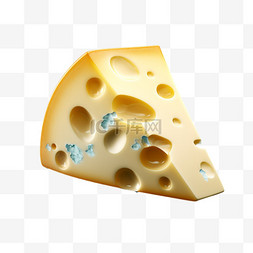 奶酪图片_奶酪美食3D图标食物渐变质感生活