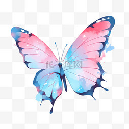 小蝴蝶logo图片_彩色蝴蝶元素手绘卡通