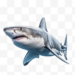 海底里的大鲨鱼摄影图