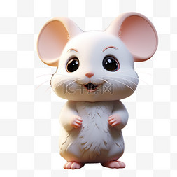 动物老鼠可爱卡通可爱图片_老鼠仓鼠卡通动物可爱立体萌宠