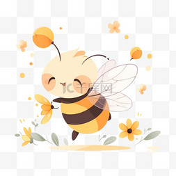 小蜜蜂表情图片_可爱元素卡通小蜜蜂