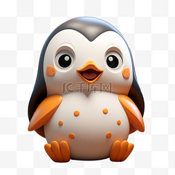 动物南极图片_卡通动物可爱南极企鹅立体萌宠