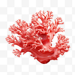 珊瑚树状AI元素立体免扣图案