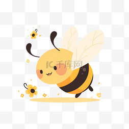 可爱小蜜蜂手绘元素