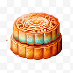 月饼美食中秋节传统节日氛围卡通装饰