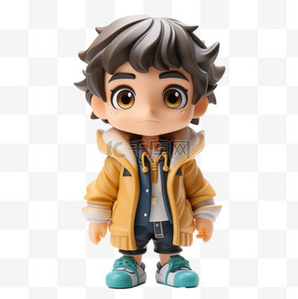 3d模特学生人物卡通立体可爱职业