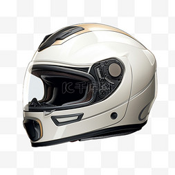白色黑色头盔安全盔AI立体免扣素