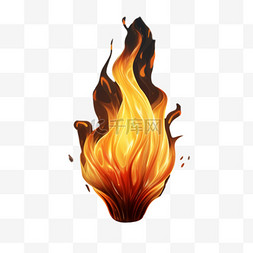 自然现象图片_火焰燃烧自然现象AI元素立体免扣