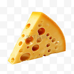 奶酪图片_奶酪三角块奶制品3d装饰立体免扣