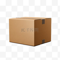 放在箱子里的猫图片_纸箱打包箱子AI立体免扣素材
