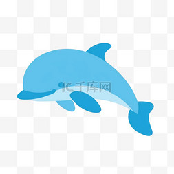 愤怒的海豚图片_手绘海豚卡通元素