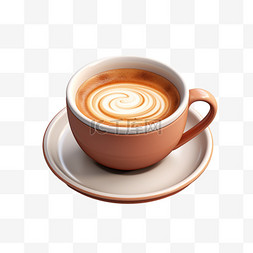 光泽感图片_3D杯子咖啡立体日用品常见光泽感