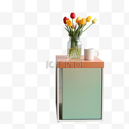 花瓶家具家电清新配色3D美观立体