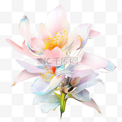 植物花卉立体图片_花朵手绘娇艳AI立体效果素材