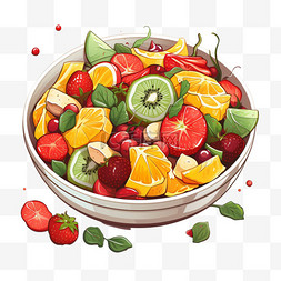 生鲜水果易拉宝图片_扁平风美味美食食物水果沙拉味蕾
