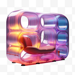 3D膨胀家具泡泡风时尚柔软沙发炫