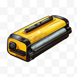 扁平靠烤肠机黄色家电常见电器