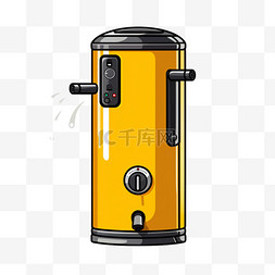 扁平保温制冷机黄色家电常见电器