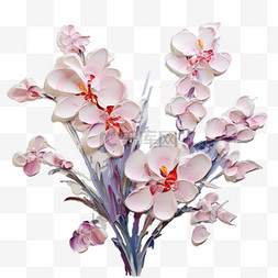 莲子油画图片_油画风格植物风景画鲜花美丽装饰
