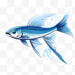 扁平动物海鱼鱼可爱生动卡通绘本
