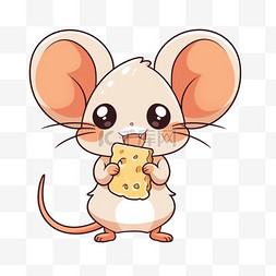 老鼠手绘图片_可爱老鼠卡通手绘元素