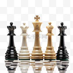 国际象棋对弈棋局AI元素立体免扣