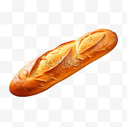 写实面包面包图片_法棍面包食物主食AI元素立体免扣