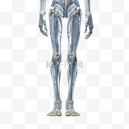 腿部身体四肢AI元素立体免扣图案