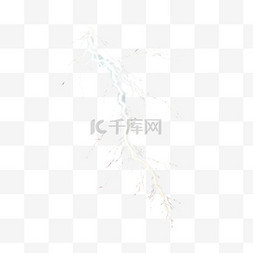 光效光线白色图片_闪电光效光线白色装饰免扣写实元