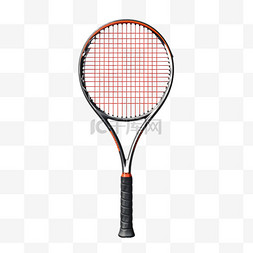 网球拍装饰图片_网球拍运动器材装饰免扣写实元素