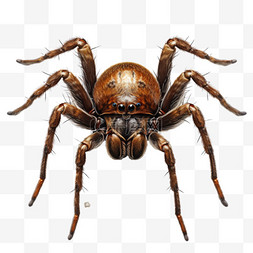 蜘蛛动物节肢动物AI元素立体免扣