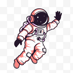 卡通手绘宇航员外太空元素