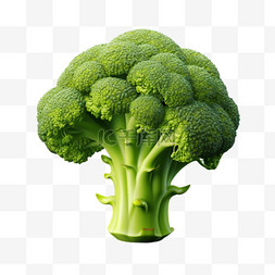 立体蔬菜图片_西蓝花健康蔬菜免扣素材立体装饰