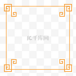 高端活动专题页图片_中国风简约烫金线条边框