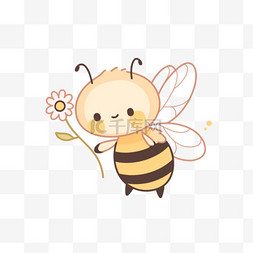 小蜜蜂手绘元素卡通