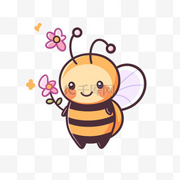 小蜜蜂可爱卡通手绘元素