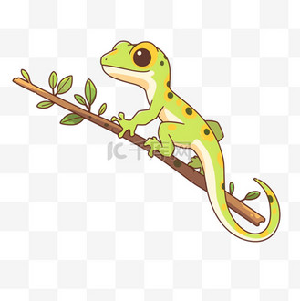 壁虎手绘卡通元素