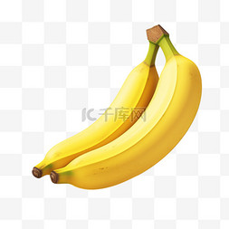 底图形图片_白底香蕉