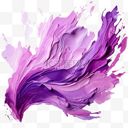 笔刷笔触紫色神秘水墨墨点纹理质