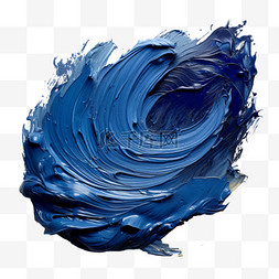 水彩水墨笔触图片_笔刷笔触水墨宝蓝色水彩纹理质感