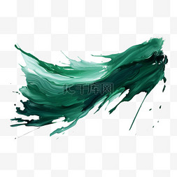 水彩纹理质感图片_墨绿笔刷笔触水墨水彩纹理质感
