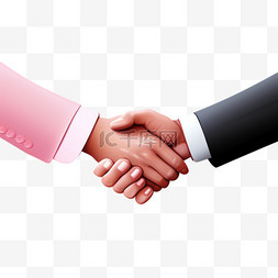 握手友好打招呼平和合作共赢商务