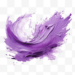 油漆笔刷元素图片_紫色油漆笔刷笔触水墨墨点纹理质