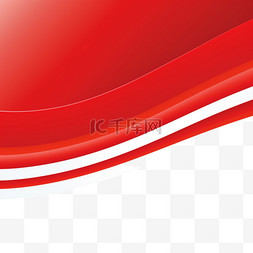 红色宽幅线条图案设计