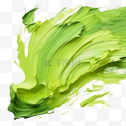 嫩绿色树叶加水图片_笔刷笔触嫩绿色水墨墨点纹理质感