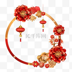 新春图片_中国风新春节日氛围装饰边框