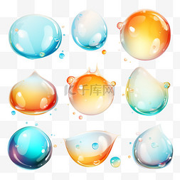 白色水泡图片_透明的水泡气泡4