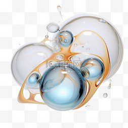 水泡形状图片_透明的水泡气泡1