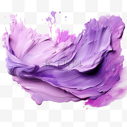 笔刷紫色笔触水墨墨点纹理质感